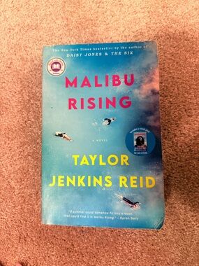 Malibu Rising by Taylor Jenkins Reid - Blue Cover Paperback